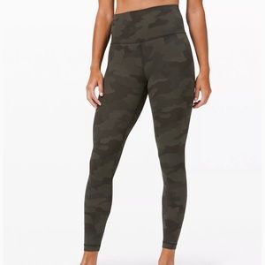 Lululemon- align crop leggings in camo